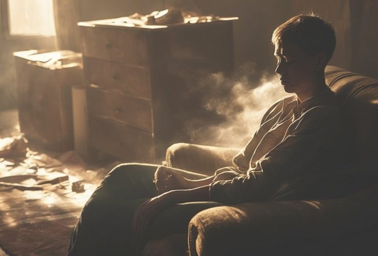 sitting induced breathing difficulties